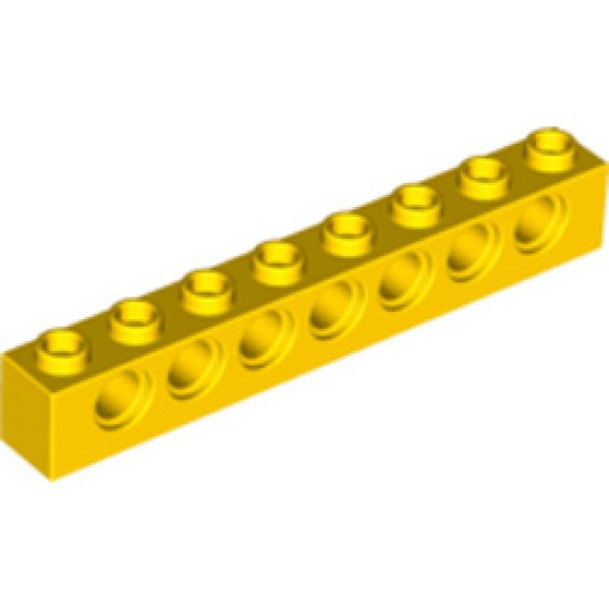 Technic Brick 1x8 Bright Yellow