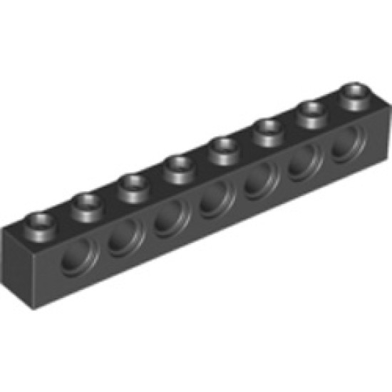 Technic Brick 1x8 Black