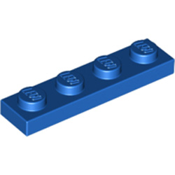 Plate 1x4 Bright Blue