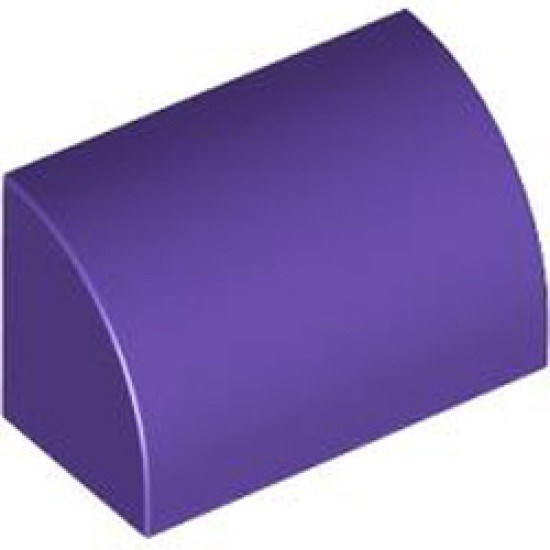 Brick 1x2 Outside Half Bow Medium Lilac