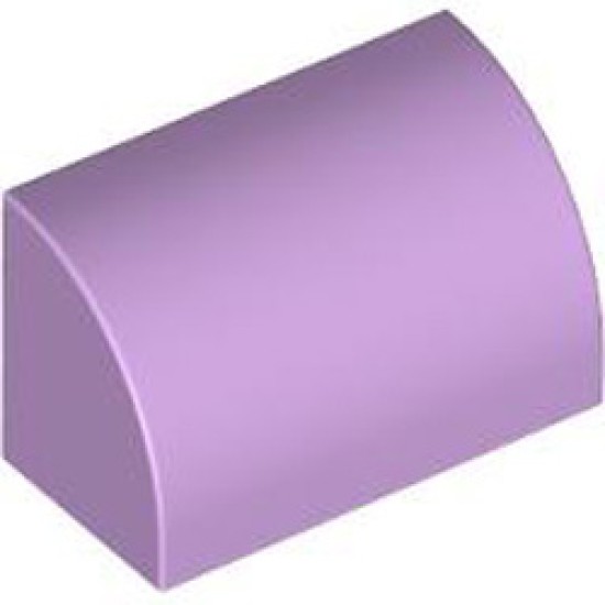 Brick 1x2 Outside Half Bow Lavender