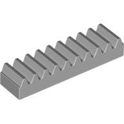 Toothed Bar 1x4, M=1, Z=10 Medium Stone Grey