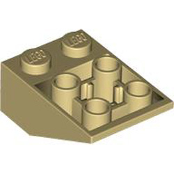 Roof Tile 2x3/25 Degree Inverted Brick Yellow