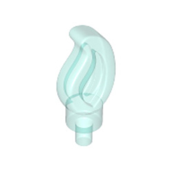 Flame Number 1 Transparent Light Blue