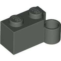 Hinge 1x2 Lower Part Dark Stone Grey