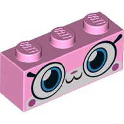 Brick 1x3 Number 22 Light Purple