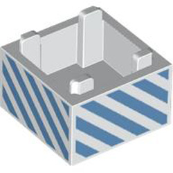 Box 2x2 Bottom Number 2 White