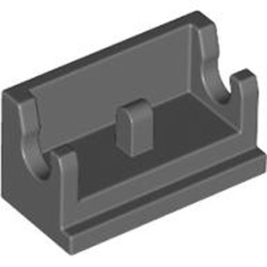 Rocker Bearing 1x2 Dark Stone Grey