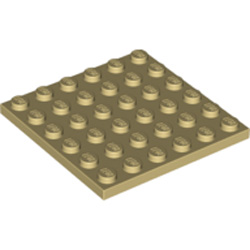 Plate 6x6 Brick Yellow