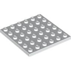 Plate 6x6 White