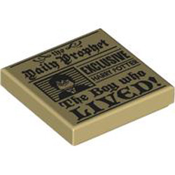 Flat Tile 2x2 Number 376 Brick Yellow