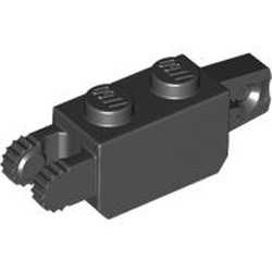 Brick 1x2 Friction / Stub / Fork Vertical Black
