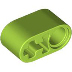 Beam 1x2 with Cross and Hole Bright Yellowish Green