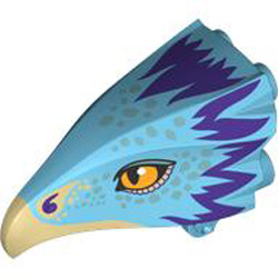 Creature Head Number 44 Medium Azur