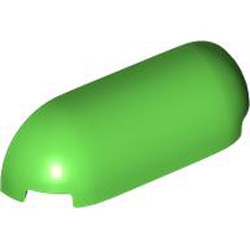 Brick 1x4x1 Outside Half Bow Bright Green
