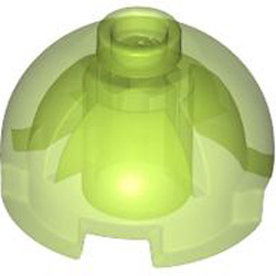 Final Brick 2x2 Transparent Bright Green