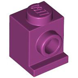 Angular Brick 1x1 Bright Reddish Violet