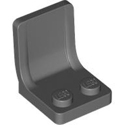 Seat 2x2x2 Dark Stone Grey