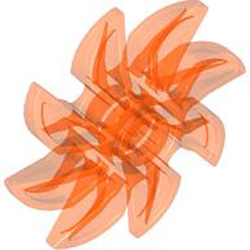 Saw Blade Diameter 36.744 Transparent Fluorescent Reddish Orange
