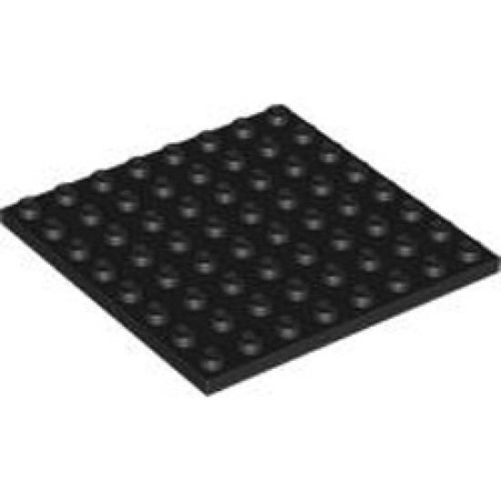 Plate 8x8 Black