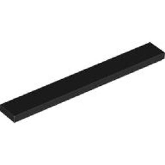 Flat Tile 1x8 Black