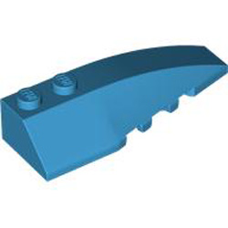 Right Shell 2x6 with Bow / Angle Dark Azur