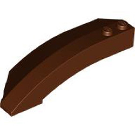 Right Shell 3x8x2 with Bow / Angle Reddish Brown