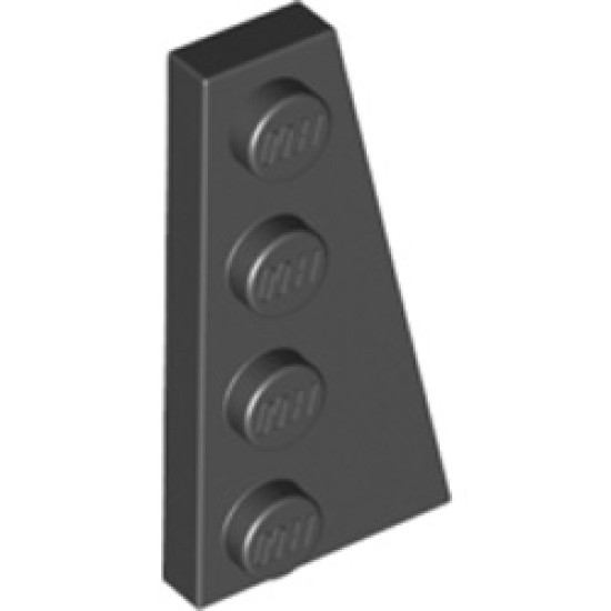 Right Plate 2x4 with Angle Black