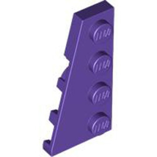 Left Plate 2x4 with Angle Medium Lilac