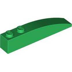 Brick 1x6 with Bow Dark Green