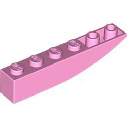 Brick 1x6 with Bow Reverse Light Purple