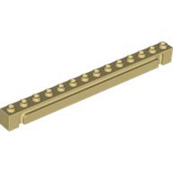 Brick 1x14 with Groove Brick Yellow