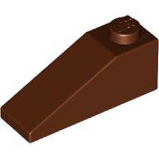 Roof Tile 1x3 / 25 Degree Reddish Brown