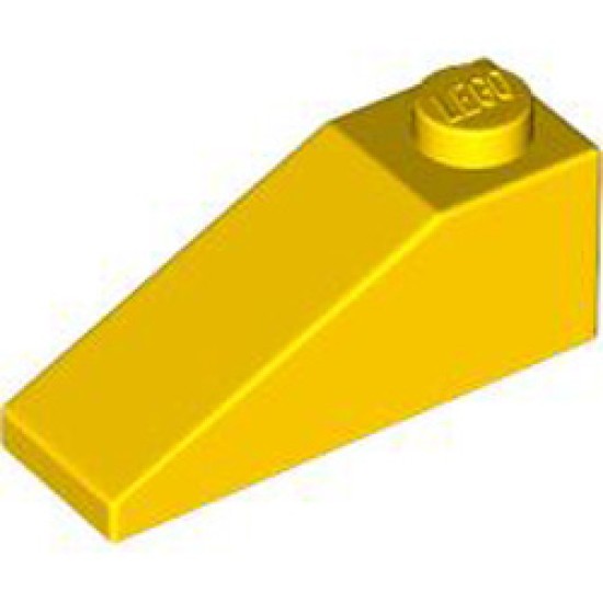 Roof Tile 1x3 / 25 Degree Bright Yellow