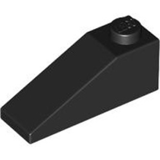 Roof Tile 1x3 / 25 Degree Black