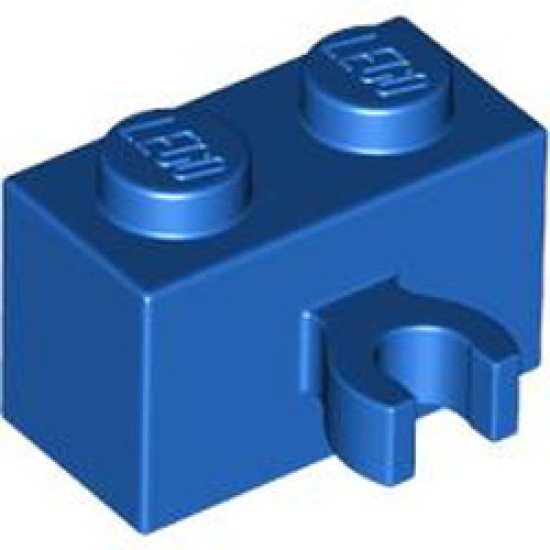 Brick 1x2 with Horizontal Holder Bright Blue