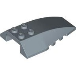 Brick 4x6 with Bow / Angle Sand Blue