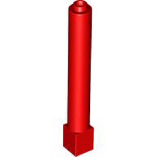 Column 1x1x6 Bright Red