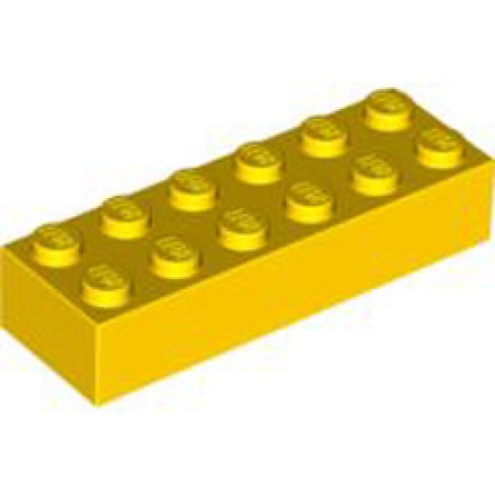 Brick 2x6 Bright Yellow