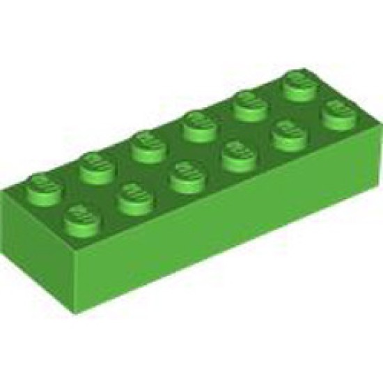 Brick 2x6 Bright Green