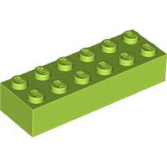 Brick 2x6 Bright Yellowish Green