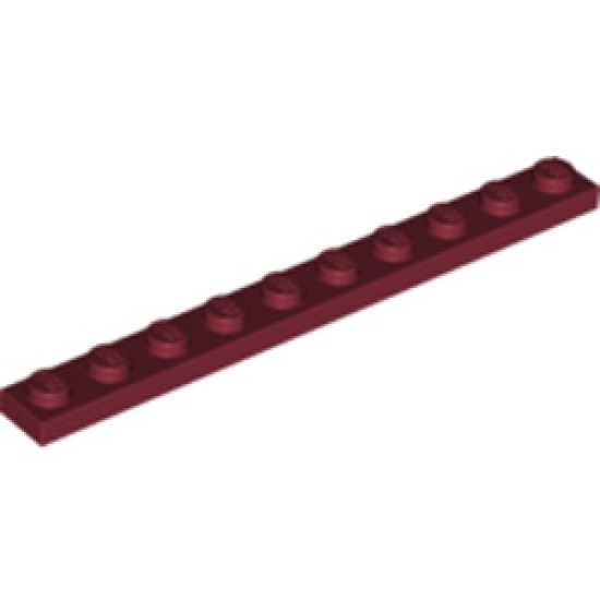 Plate 1x10 Dark Red