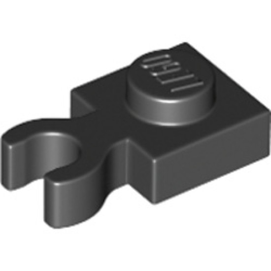 Plate 1x1 with Holder Black