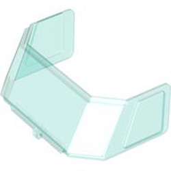 Cockpit Glass 6x4x2 Transparent Light Blue