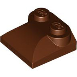 Plates with Bows 2x2 Reddish Brown
