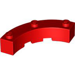 Bow 1/4 4x4x1 Bright Red