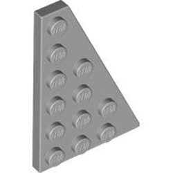 Right Plate 4x6 Degree 27 Medium Stone Grey