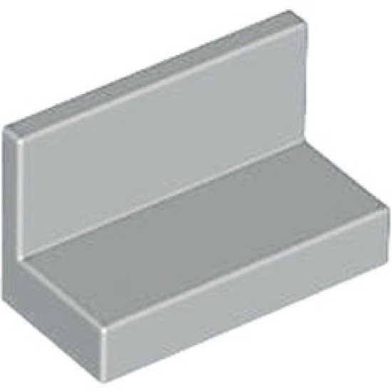 Wall Element 1x2x1 Sharp Corners Medium Stone Grey