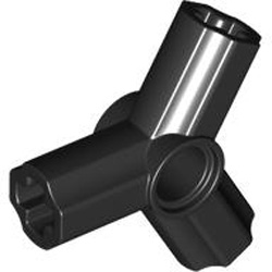 3 Branch Crosshole with Hole Black