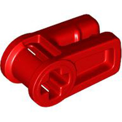 Wire Clip with Cross Hole Bright Red